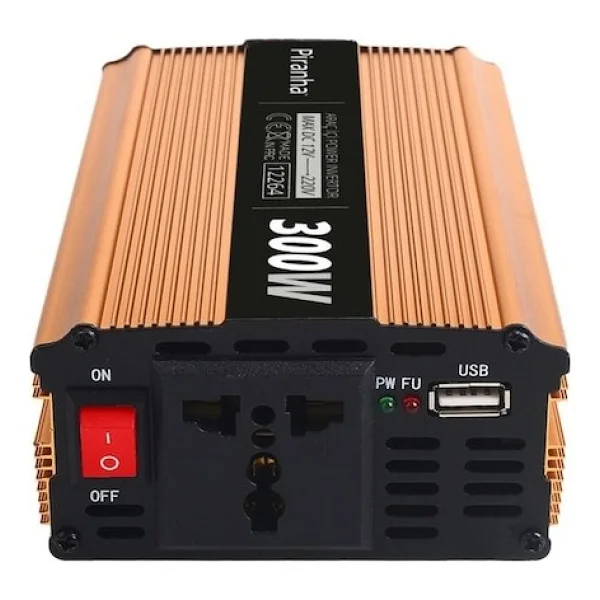 Piranha 12264 300 W 12/220 V Voltaj Çevirici İnverter - Görsel 4