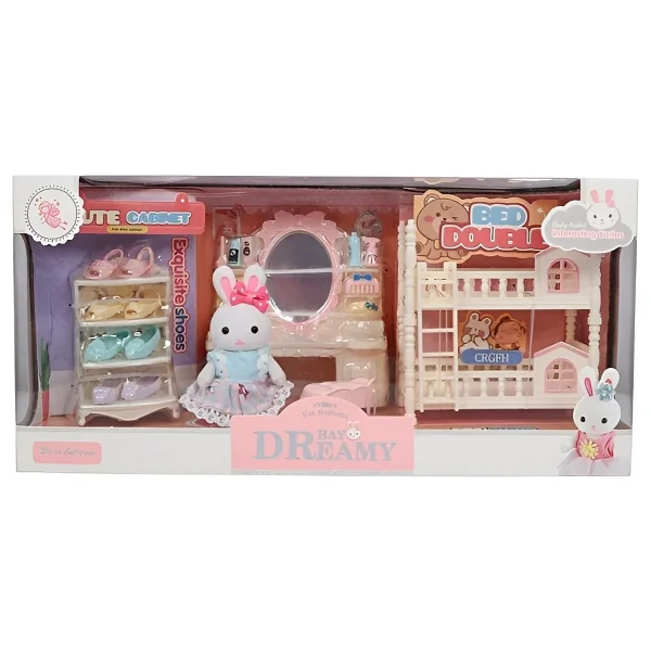 Bay Dreamy Mini Tavşan Yatak Odası Mobilya Seti 06690 - Görsel 3