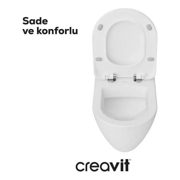 Creavit Terra TP329 Kapak Hariç Asma Klozet - Görsel 6