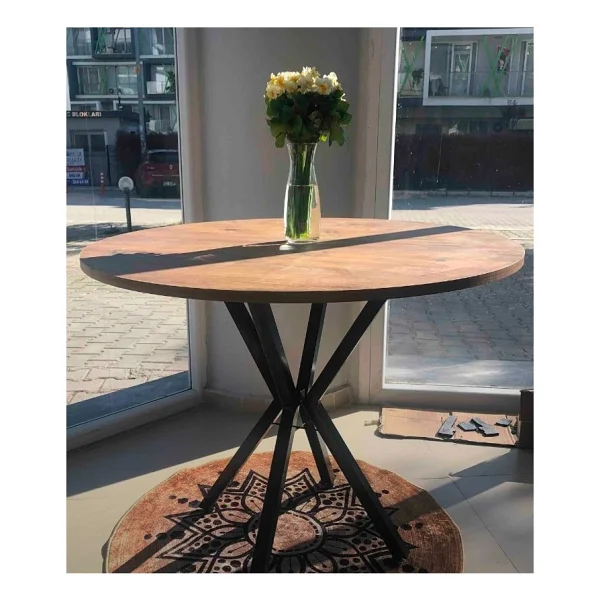 Bambeds Mobilya Yuvarlak Yemek Masası 70 x 70 cm A.çam - Atlantik Çam - Görsel 4