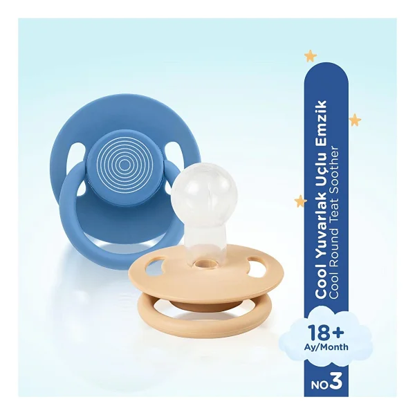 Wee Baby Cool Yuvarlak Uçlu Silikon No:3 18 Ay+ 2'li Emzik - Görsel 8