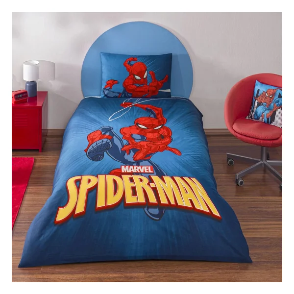 Taç Spiderman Classical Tek Kişilik Nevresim Takımı - Görsel 5