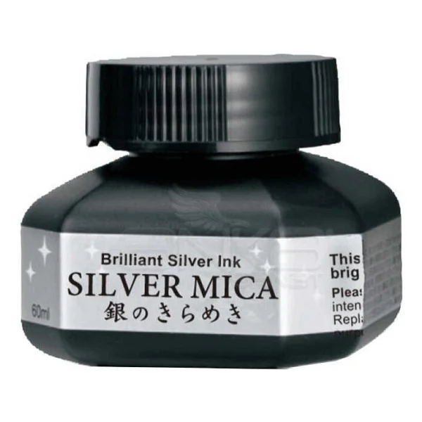 Zig Silver Mica Metalik Gümüş Mürekkep 60ml BA302-6 - Görsel 2