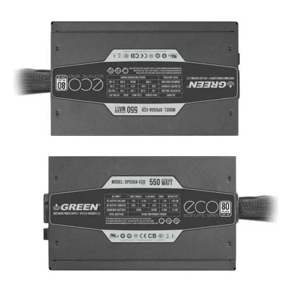 Green GP550A-ECO Rev3.1 550 W Power Supply - Görsel 4