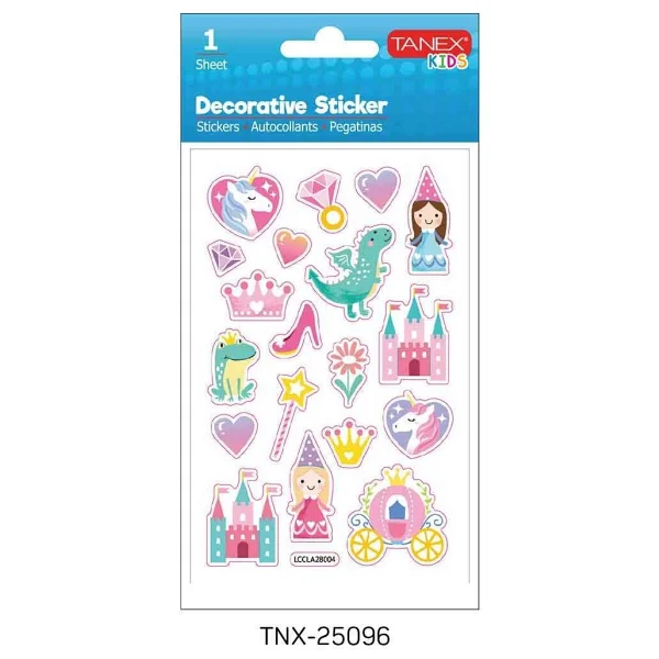 Tanex TNX-25096 Puffy Masal Kahramanları Stıcker T - Görsel 2