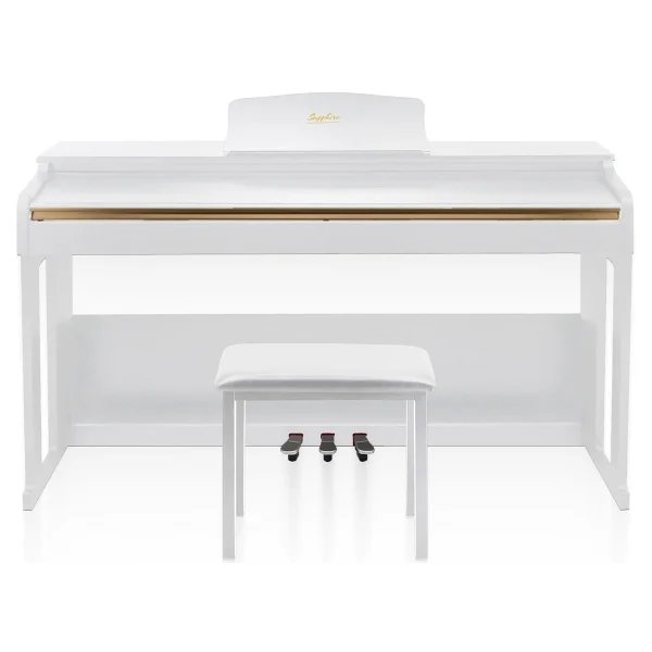 Jwin Sapphire SDP-214 Çekiç Aksiyonlu Beyaz Dijital Piyano - Görsel 8