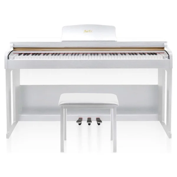 Jwin Sapphire SDP-214 Çekiç Aksiyonlu Beyaz Dijital Piyano - Görsel 7