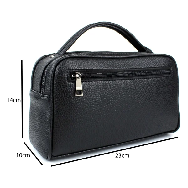 Derise Club Erkek Siyah El Çantası Portföy Çanta Iki Bölmeli El Çantası Clutch Çanta - Görsel 5