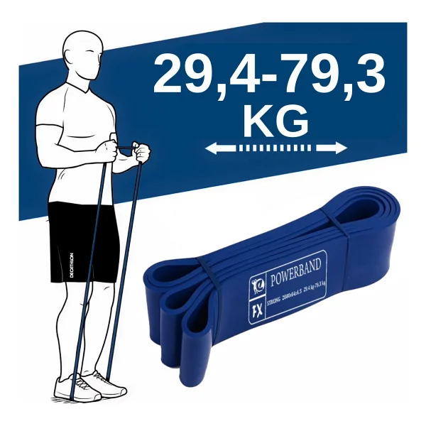 Powerband Direnç Lastiği Ve Egzersiz Bandı Yeşil Heavy - Görsel 4