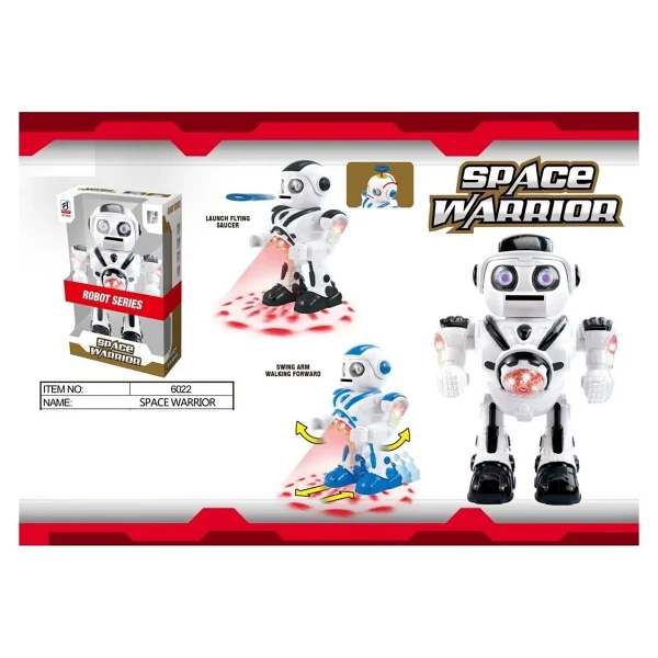 Vardem DF-6022 Işıklı Ve Müzikli Disk Atan Uzay Savaşçısı Robot - Görsel 4