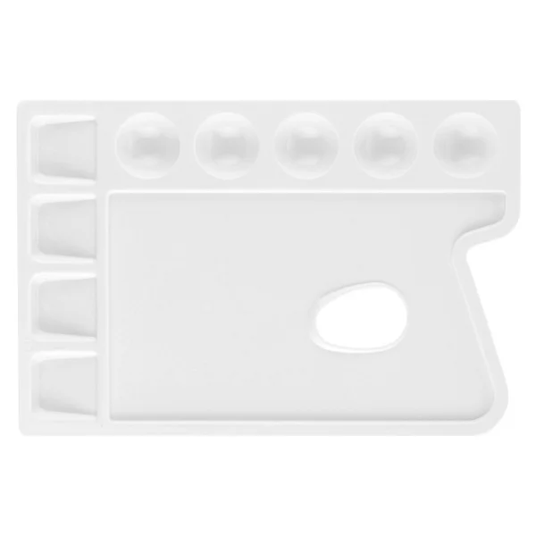 Bigpoint Sanatsal Godeli Palet, 24 cm x 16 cm, PS Plastik, Yağlı Boya, Guaj Boya ve Akrilik Boya İçin İdeal - Görsel 3