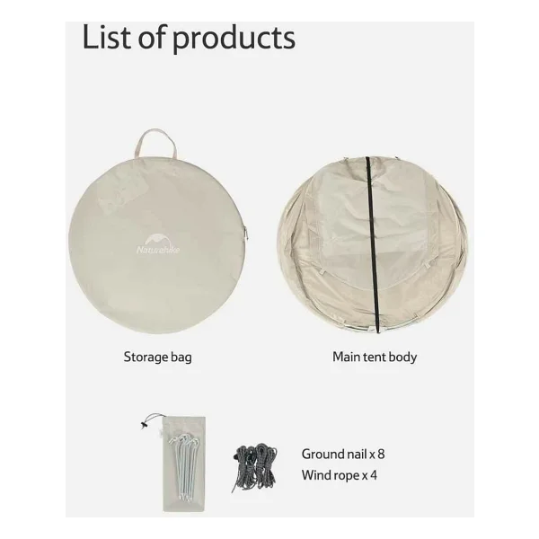 Naturehike Pop Up 3-4 Kişilik Otomatik Kurulum Çadır - Görsel 3