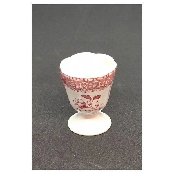Villeroy & Boch Mettlach El Boyaması Vintage Yumurtalık Çiçekli 1 Adet - Krem - Siyah - Görsel 8