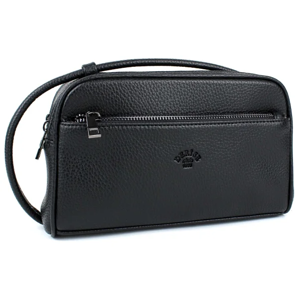 Derise Club Erkek Siyah El Çantası Portföy Çanta Iki Bölmeli El Çantası Clutch Çanta - Görsel 2