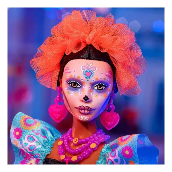 Barbie Dia de Muertos Bebeği HRM72 - Görsel 3