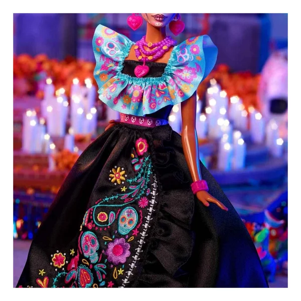 Barbie Dia de Muertos Bebeği HRM72 - Görsel 4