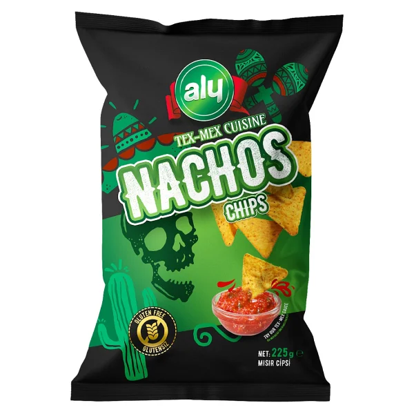 Aly Glutensiz Nachos Cips 225 gr - Görsel 4