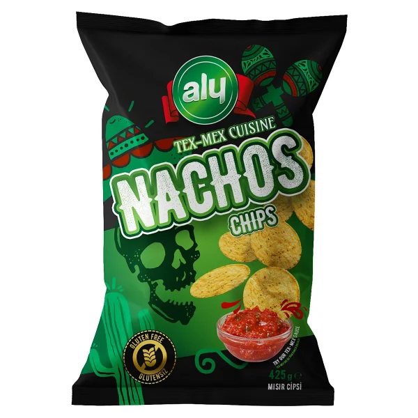 Aly Glutensiz Nachos Cips 425 gr - Görsel 2