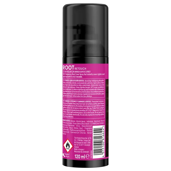 Root Retoucher Saç Dipleri için Kapatıcı 120 ml Sprey Saç Boyası - Görsel 4