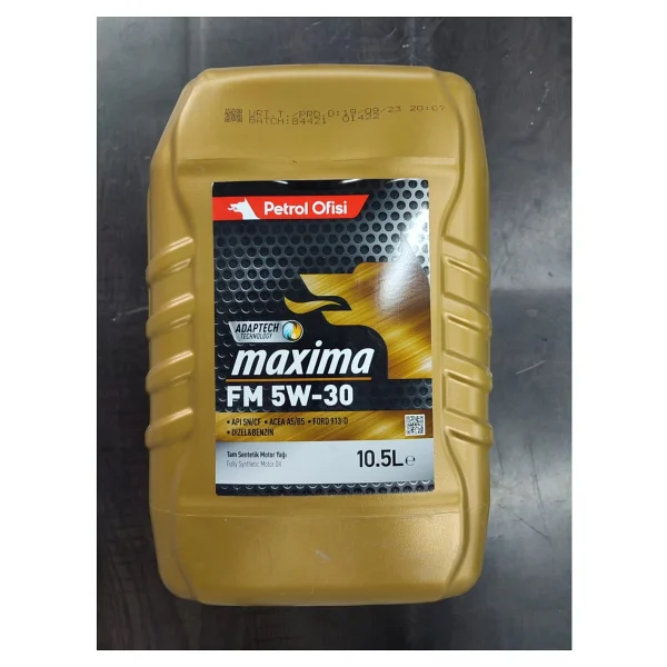 Petrol Ofisi Maxima FM 5W-30 10.5 lt Motor Yağı - 2025 - Görsel 2