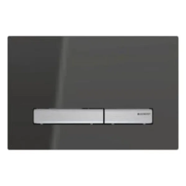 Geberit Sigma50 115.788.SD.2 Kumanda Paneli, Çift Basmalı, Füme Cam - Görsel 2