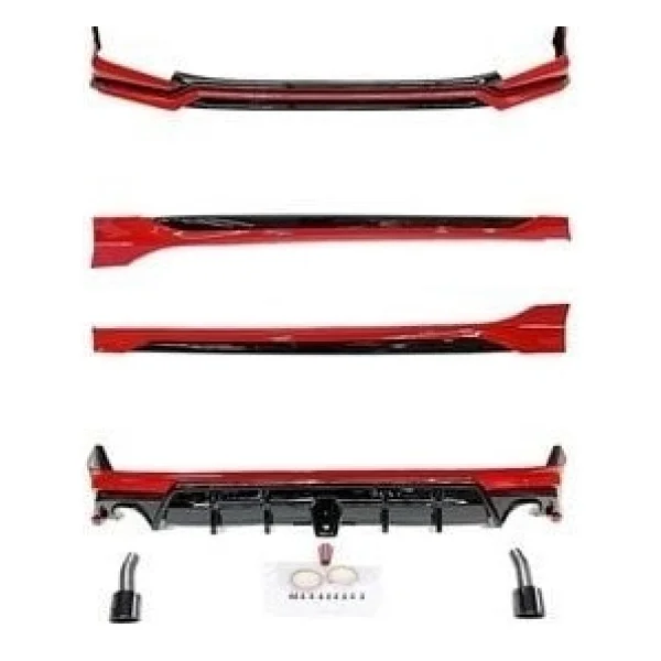Honda Civic Fe1 2022 Için Uyumlu Body Kit (Egzoz Dahil) - Görsel 5