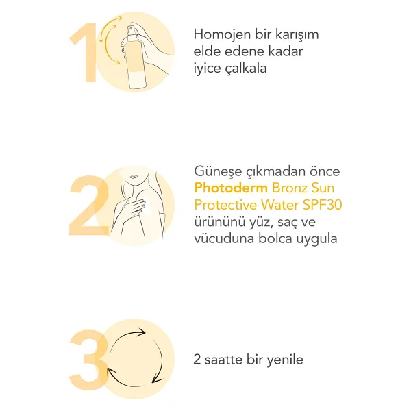 Bioderma Photoderm Huile Bronz 200 ml 30 Faktör Bronzlaştırıcı Yağ - Görsel 6
