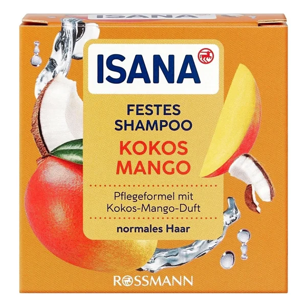 Isana Normal Saçlar için Mango Kokulu Hindistan Cevizi Katı Şampuan 65 gr - Görsel 4