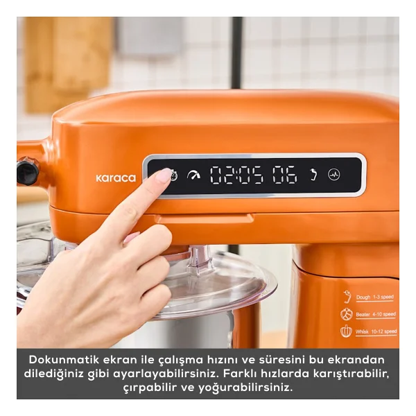 Karaca Pro Artisan 1600 W 5 lt Sunburnt Glow Tartılı Mutfak Şefi - Görsel 8