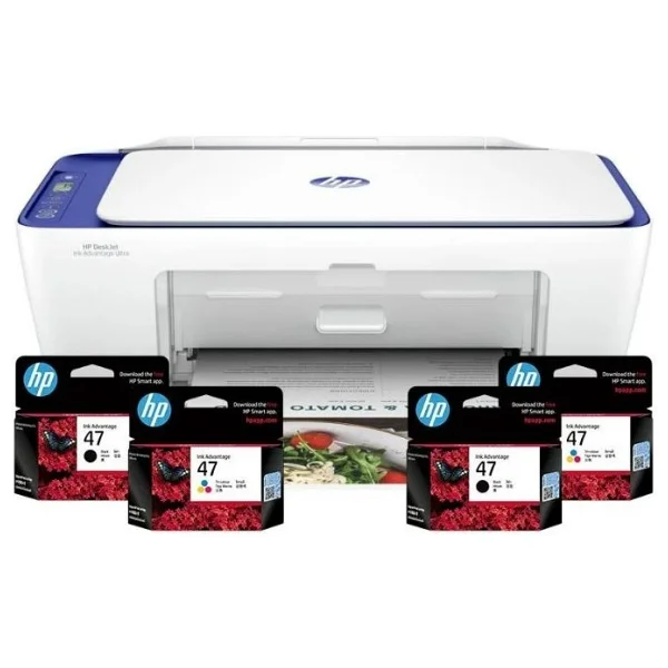 HP DeskJet Ink Advantage Ultra 4927 6W7G3B Wi-Fi + Tarayıcı + Fotokopi Renkli Çok Fonksiyonlu Mürekkep Püskürtmeli Yazıcı - Görsel 2