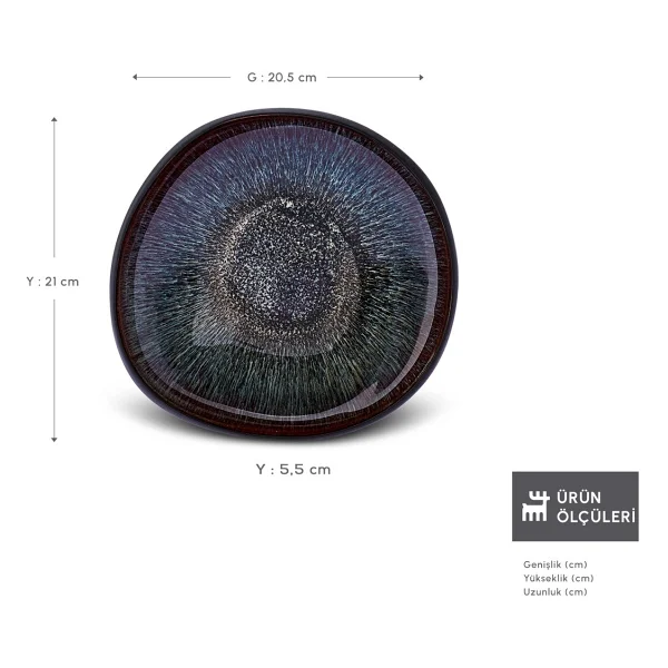 Karaca Galactic 21 cm Çukur Tabak - Görsel 3