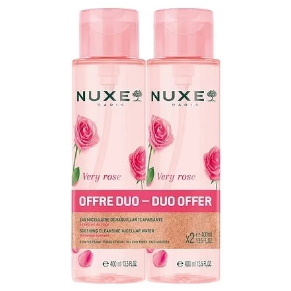 Nuxe Very Rose Yatıştırıcı Micellar 400 ml 2 Adet Makyaj Temizleme Suyu - Görsel 3