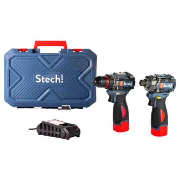 Stechend SXS201 Mini Set Darbeli Vidalama 16 V 2 Akü 2 Yıl Güvence ile Profesyonel Kullanım - Görsel 4
