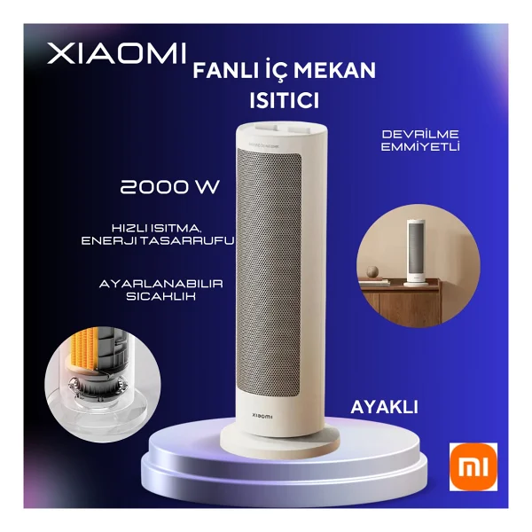 Xiaomi Hızlı Isıtma-Fanlı Dikey Isıtıcı 2000W - 2000 W - Görsel 6