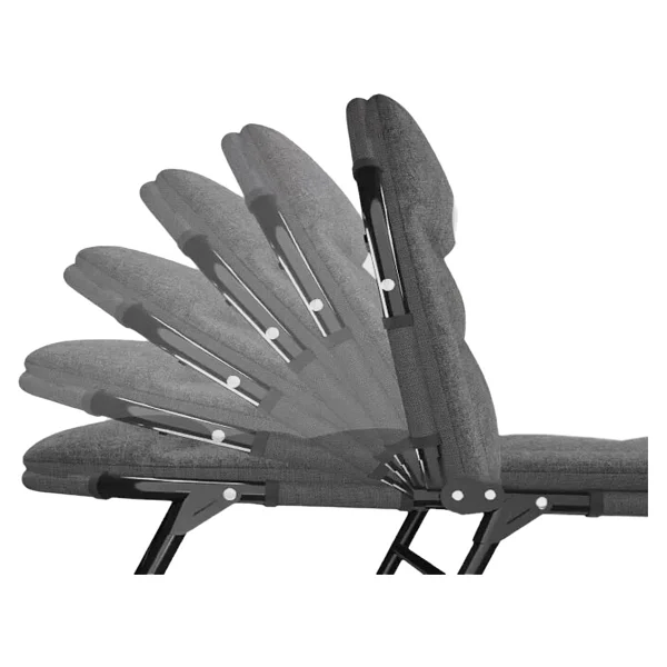 Sunup Sn-26975 Taşınabilir Ayarlanabilir 5 Kademe Sünger Kamp Yatak Şezlong (Kazayağı) - Görsel 2