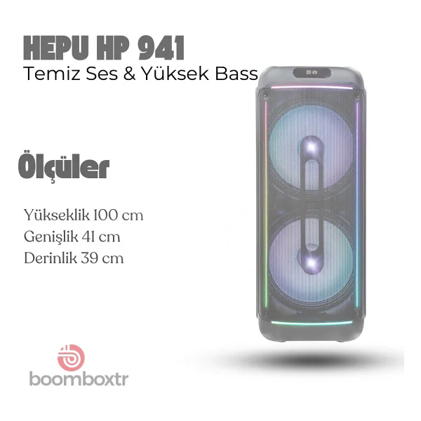 Hepu HP-941 Bluetooth Hoparlör - Görsel 5