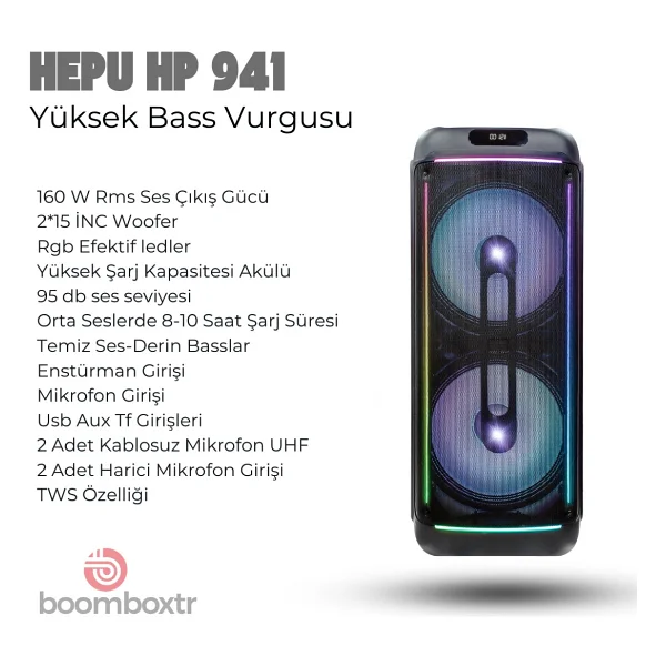 Hepu HP-941 Bluetooth Hoparlör - Görsel 6