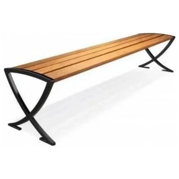 AN Dekor Ahşap Bank Bench Oturma Bankı x Ayaklı - Siyah - 154 - Görsel 2