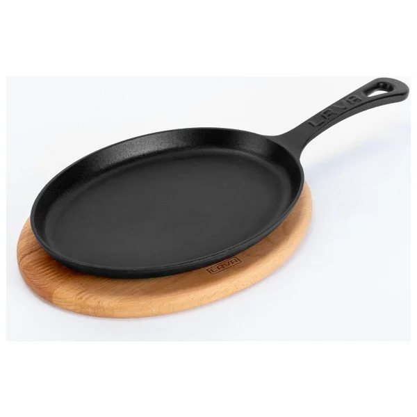 Lava Altlıklı 17x23 cm Döküm Fajita Tava - Görsel 6