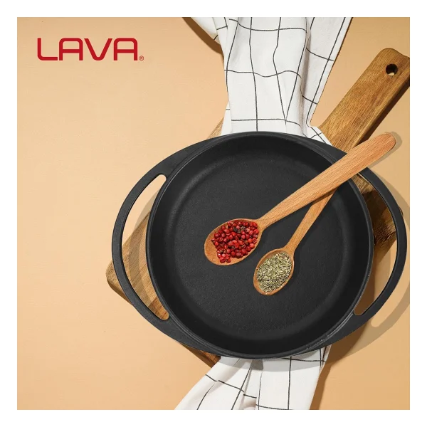 Lava Yekpare Kulpu Yuvarlak 12 cm Demir Döküm Sahan - Görsel 7