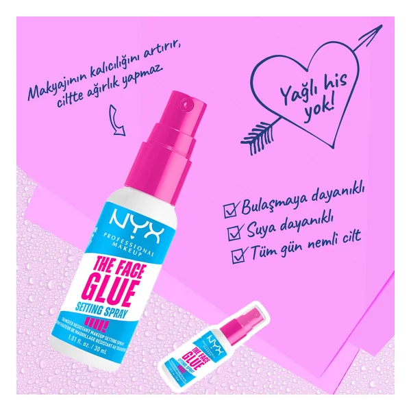 NYX Professional Makeup Face Glue 60 ml Makyaj Sabitleyici Sprey - Görsel 2