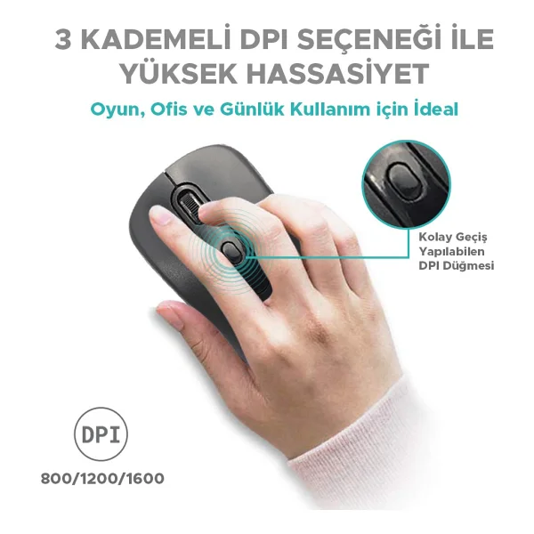 Dexim MW-036 Kablosuz Optik Mouse - Görsel 8
