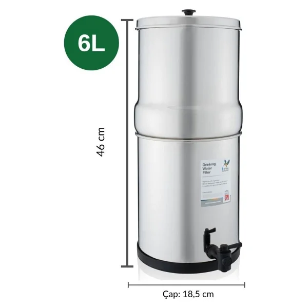 British Berkefeld 6 lt Portatif Su Arıtma Cihazı - Görsel 4