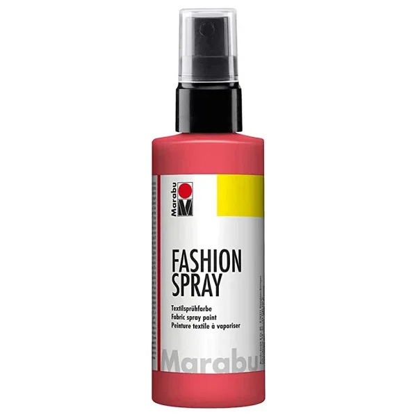 Marabu Fashion Spray 100ml Sprey Kumaş Boyası No: 212 Flamingo - Görsel 2