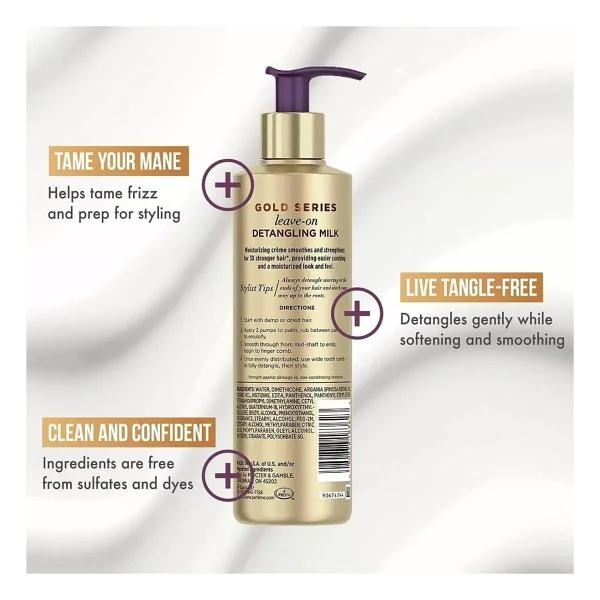 Pantene Gold Series Dolaşık Açıcı 225 ml Durulanmayan Saç Bakım Sütü - Görsel 2