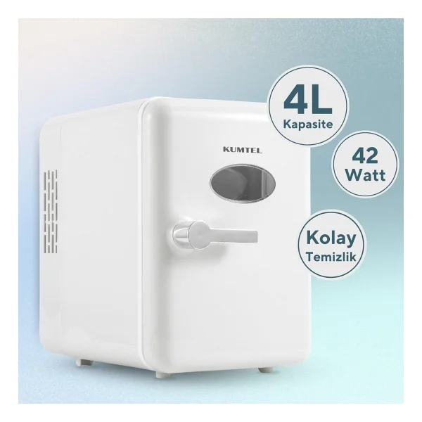 Kumtel HMFR-01 4 lt Beyaz Mini Buzdolabı - Görsel 4