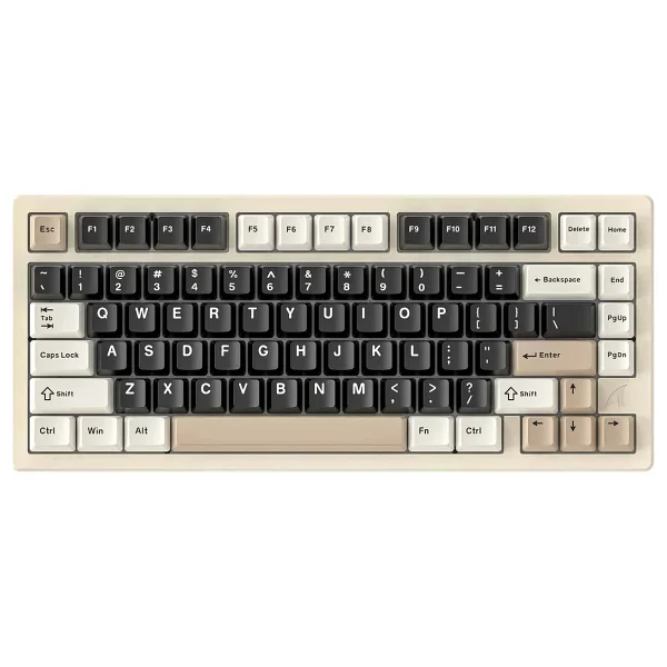 Attack Shark X75 Full Kablosuz Mekanik Klavye - Alüminyum Gövde, Rgb Aydınlatma ve Yüksek Performans - Beyaz - Siyah - Görsel 2