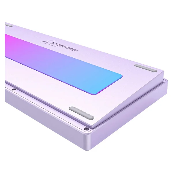 Attack Shark X75 Full Kablosuz Mekanik Klavye - Alüminyum Gövde, Rgb Aydınlatma ve Yüksek Performans - Beyaz - Siyah - Görsel 6