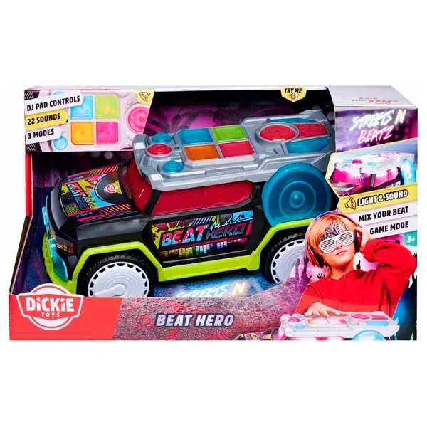 Dickie Sesli ve Işıklı Beat Hero Araba 203767001 - Görsel 5