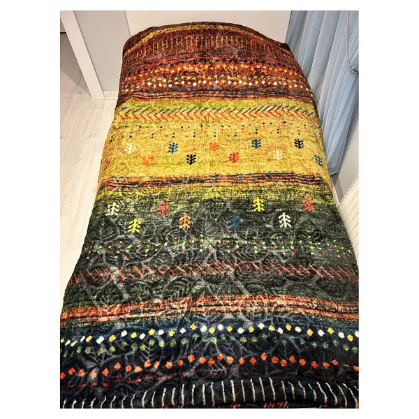 Aksu Vizon Battaniye Tek Kişilik - 155 x 215 cm - Zeytin Yeşili - Görsel 4